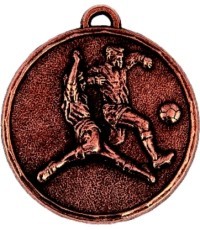Медаль Z197 Футбол - 50 мм - Бронза