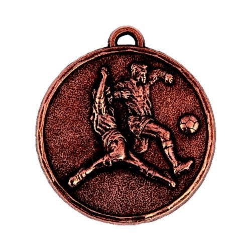 Medalis Z197 Futbolas - 50 mm - Bronza