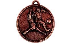 Medalis Z197 Futbolas - 50 mm - Bronza