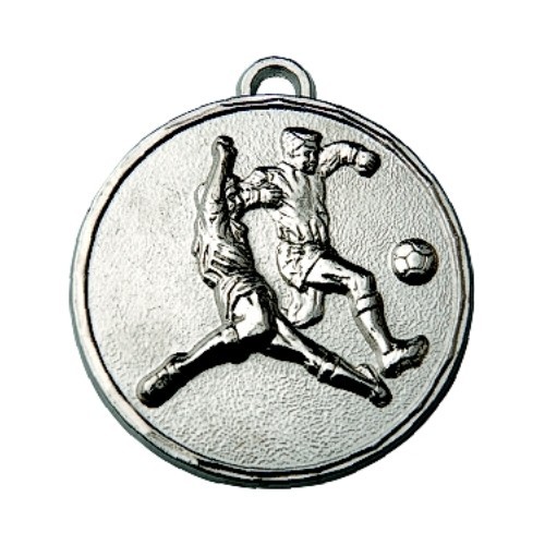 Medalis Z197 Futbolas - 50 mm - Sidabrinė