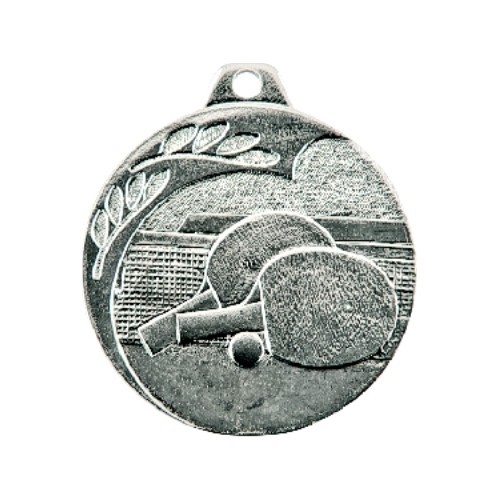 NP14 Table Tennis Medal - 40 mm - Silver