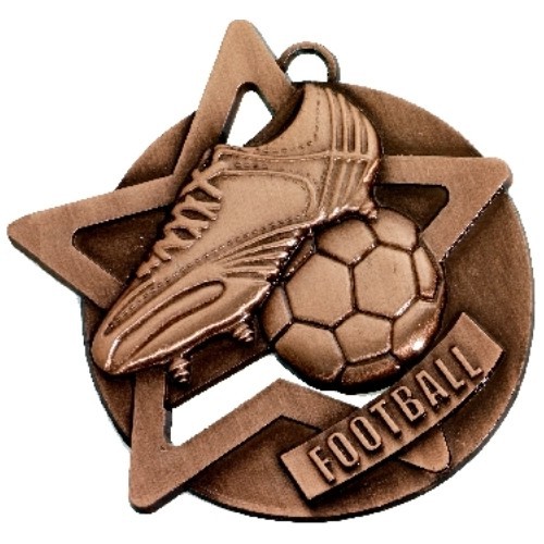 Medalis SM1 Futbolas - 65 mm - Bronza