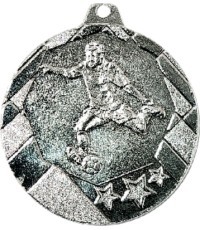 Medalis OT6 Futbolas - 50 mm - Sidabrinė