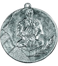Медаль K13 Карате - 50 мм - Серебристый
