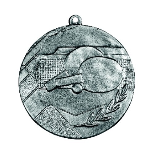 K9 Table Tennis Medal - 50 mm - Silver