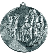 Медаль волейбол K6 - 50 мм - Серебристый