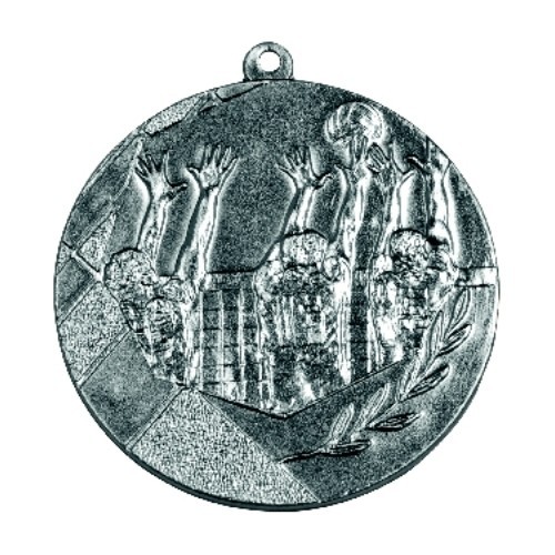Volleyball Medal K6 - 50 mm - Silver
