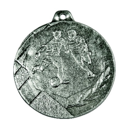 Medalis K4 Futbolas - 50 mm - Sidabrinė
