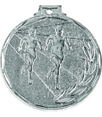 Медаль E6 Бег - 50 мм - Серебристый