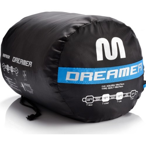 Miegmaišis Meteor Dreamer - Juoda / mėlyna - L