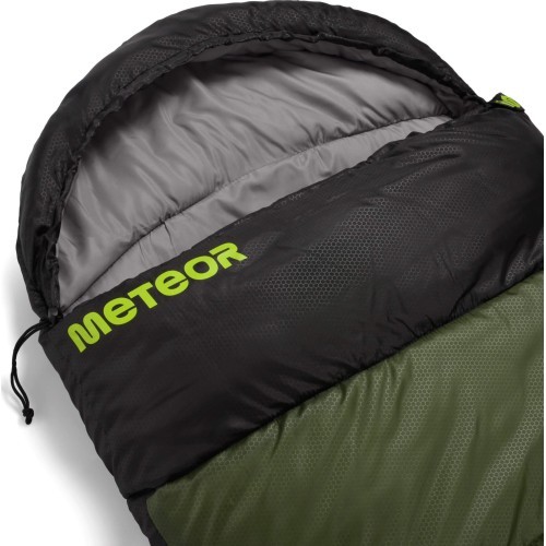 Śpiwór meteor bombay l - Black / Green