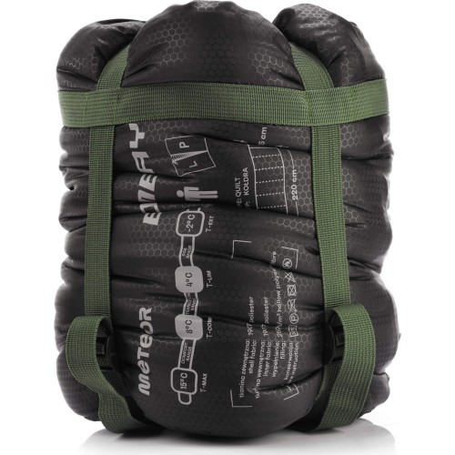 Śpiwór meteor bombay l - Olive, black