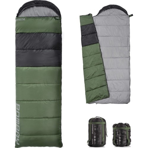 Śpiwór meteor bombay l - Olive, black