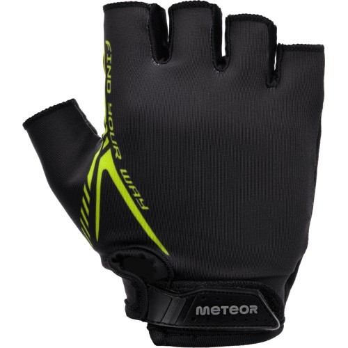 Cycling gloves meteor - Neon yellow || Black