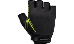 Dviratininko pirštinės Meteor - Neon yellow || Black