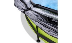 Бассейн EXIT Lime ø360x76 см с куполом и фильтр-насосом, зелёный