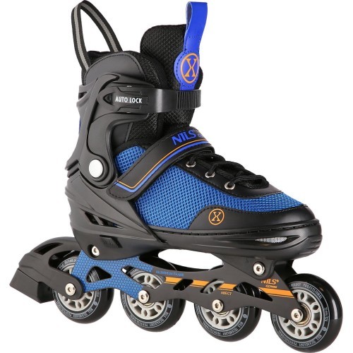 NH18188 2IN1 IN-LINE SKATES/HOCKEY ICE SKATES - Black and Orange