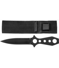 Метательный нож Fox Outdoor 22,5 см в чехле, чёрный