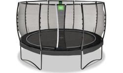 Batutas EXIT Allure Premium ø427 cm su apsauginiu tinklu, juodas