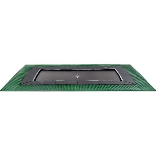 EXIT Dynamic įleidžiamas batutas 244x427 cm su Freezone apsauginėmis plytelėmis, juodas