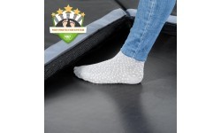 Встраиваемый батут EXIT Dynamic 244x427 см с защитными плитами Freezone, чёрный