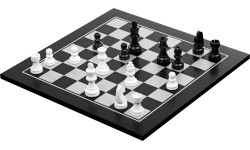 Chess and Checkers Set Philos 40x40cm