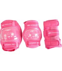 Комплект защиты Worker Kinder, 6 предметов - Розовый
