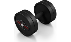 Гантель с резиновым покрытием Marbo 10 кг, чёрная