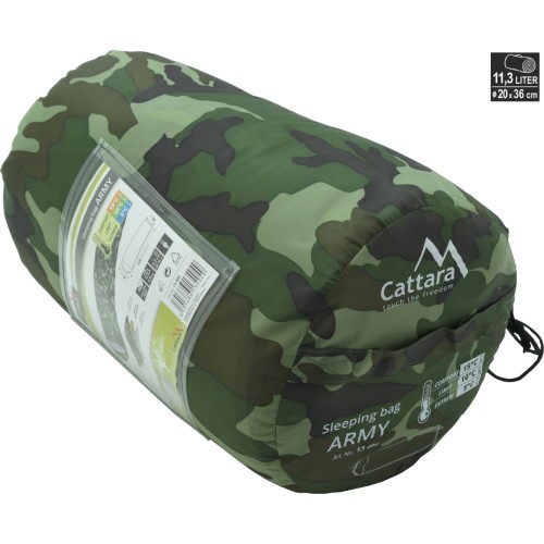 Sleeping Bag Cattara Army +5°C