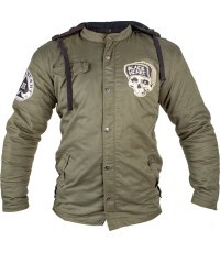 Мужская куртка с армированием арамидным волокном W-TEC Black Heart Hat Skull - Garage Built