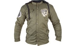 Men’s Aramid Fiber-Reinforced Jacket W-TEC Black Heart Hat Skull - Garage Built