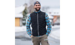 Šildoma liemenė W-TEC HEATstem vyrams - Juoda