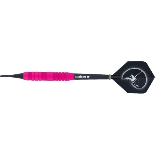 Smiginio strėlytės Unicorn Core Plus Rubberized Brass Pink, 3 vnt.