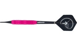Дротики Unicorn Core Plus Rubberized Brass Pink, 3 шт.