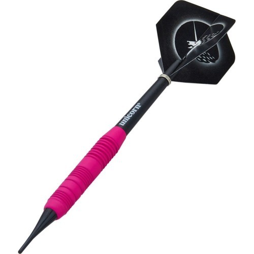 Smiginio strėlytės Unicorn Core Plus Rubberized Brass Pink, 3 vnt.