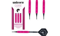 Darts Unicorn Core Plus Rubberized Brass Pink – 3-Pack