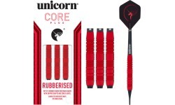Дротики Unicorn Core Plus Rubberized Brass Red, 3 шт.