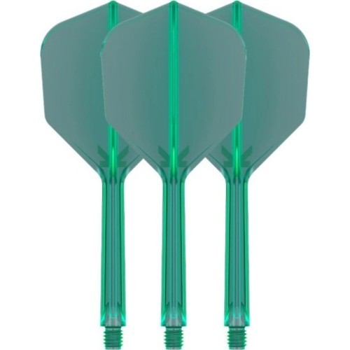 Dart Flights Target K-Flex No.6 Medium – 3-Pack - Green