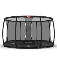 Батут BERG Elite InGround 380, серый + защитная сетка Deluxe