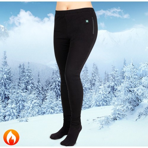 Moteriškos šildomos kelnės W-TEC Insupants Lady - Juoda