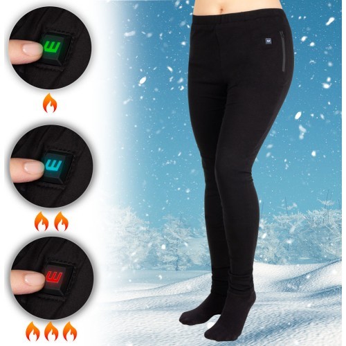 Moteriškos šildomos kelnės W-TEC Insupants Lady - Juoda