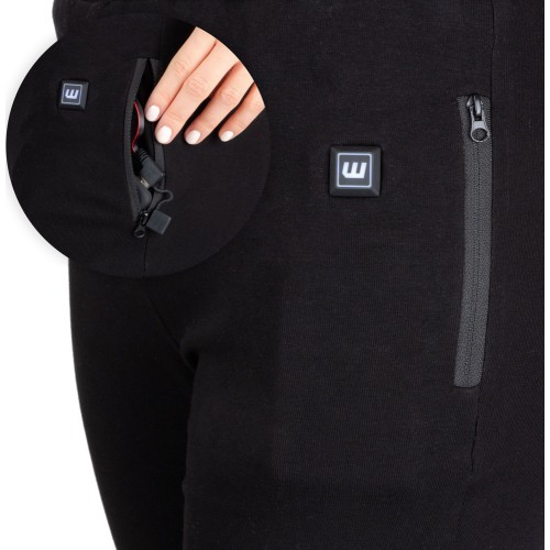 Женские брюки с подогревом W-TEC Insupants Lady - Чёрный