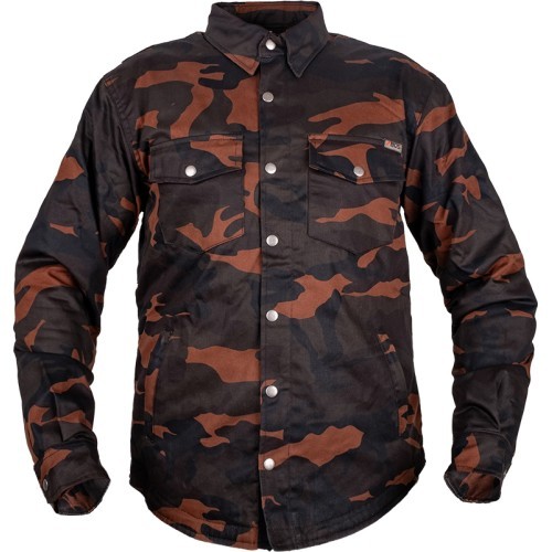 Motociklininko marškiniai BOS Lumberjack - Dark Camo
