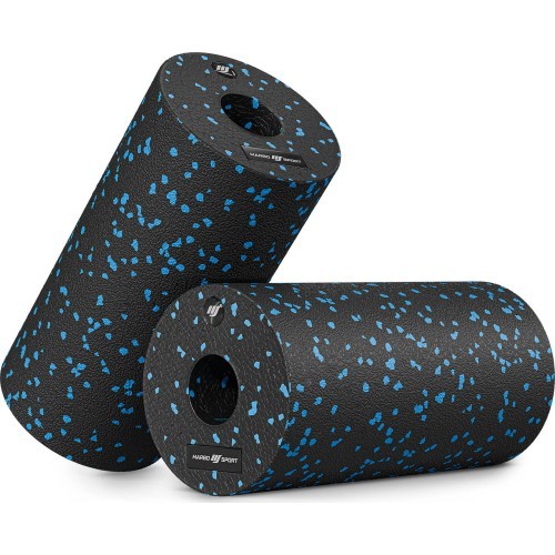 Wałek/roller do masażu EPP 30 cm czarny/niebieski - Marbo Sport