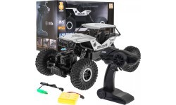 Nuotoliniu būdu valdomas Crawler R/C Monster 1:18 sidabrinis