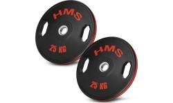 Gumuoti olimpiniai diskai TOG HMS - 2x25kg - TOG RUBBERIZING OLYMPIC PLATES HMS