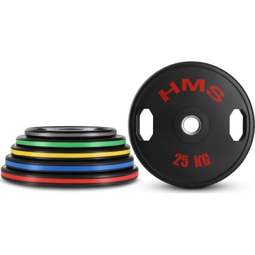 TOG RUBBERIZING OLYMPIC PLATES HMS - 2x25kg - TOG RUBBERIZING OLYMPIC PLATES HMS
