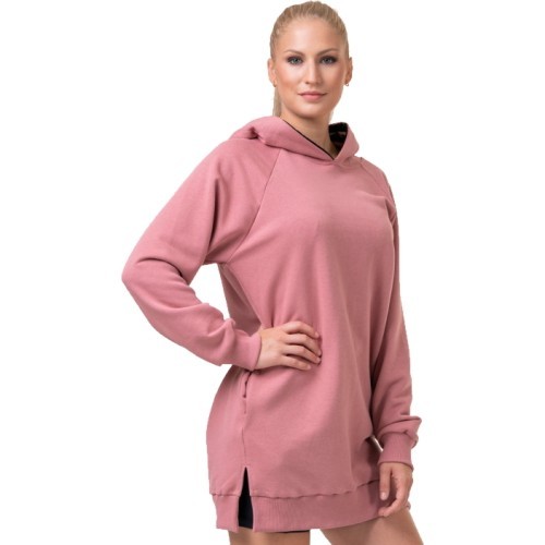 Женская длинная худи Nebbia Everyday Hero 580 - Old Rose