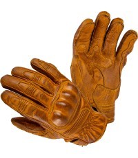 Leather Motorcycle Gloves W-TEC Trogir - Brown