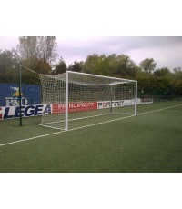 Standartiniai futbolo vartai (aliuminiai, įbetonuojami) 7,32x2,44cm - Ovalus 120x100mm